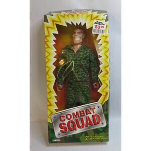 VINTAGE 1990s Combat Squad Soldier Military Doll Toy  New In Box Army Action